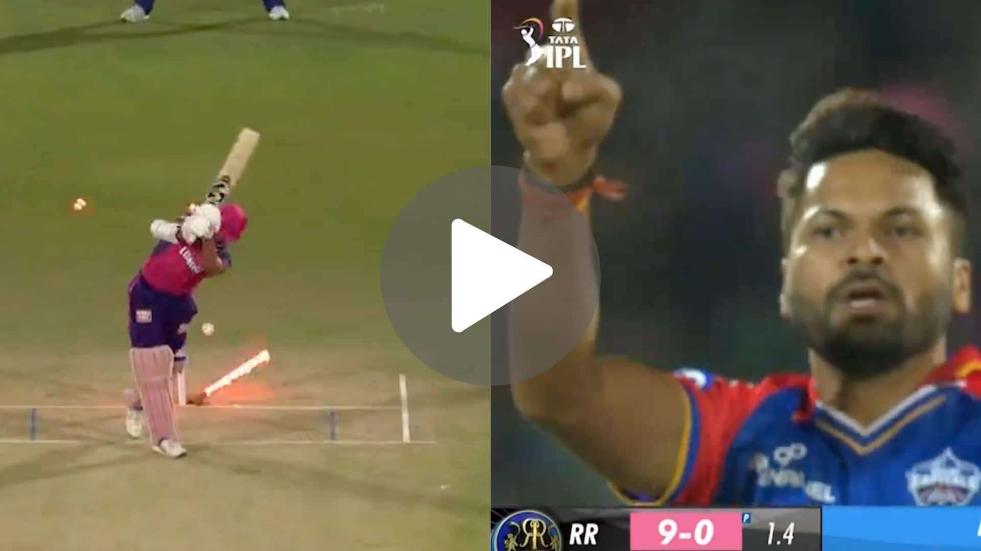 [Watch] Mukesh Kumar's 'Go To Pavilion' Send Off For Jaiswal As He Uproots His Off Stump